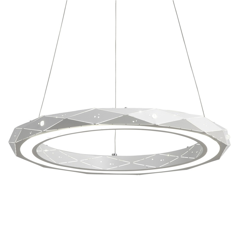 Postmodern Simple LED Pendant Light Welding Forging Craft Pendant Light Acrylic LED Halo Pendant Light Energy Saving - Image 7