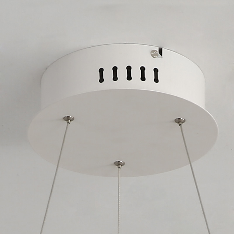 Postmodern Simple LED Pendant Light Welding Forging Craft Pendant Light Acrylic LED Halo Pendant Light Energy Saving - Image 5