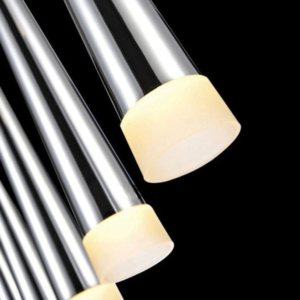 3 Lights Modern Simple Fashion LED Square Acrylic Pendant Light Silver Energy Saving - Image 2