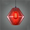 Modern Simple Fashion Wrought Iron Fishbowl Pendant Light Red Green 1 Light Dining Room Lighting Ideas Living Room Bedroom Lighting