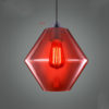 Modern Simple Fashion Wrought Iron Fishbowl Pendant Light Red Green 1 Light Dining Room Lighting Ideas Living Room Bedroom Lighting - Image 8