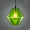 Modern Simple Fashion Wrought Iron Fishbowl Pendant Light Red Green 1 Light Dining Room Lighting Ideas Living Room Bedroom Lighting - Image 9