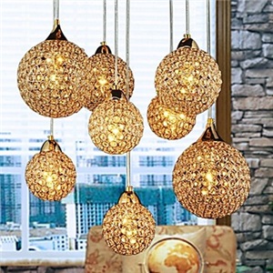 Golden Chandeliers with 8 Light Use for Living Room