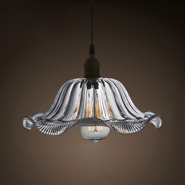 The Copper Cap Retro Old Shanghai Flower Glass Chandelier - Image 7