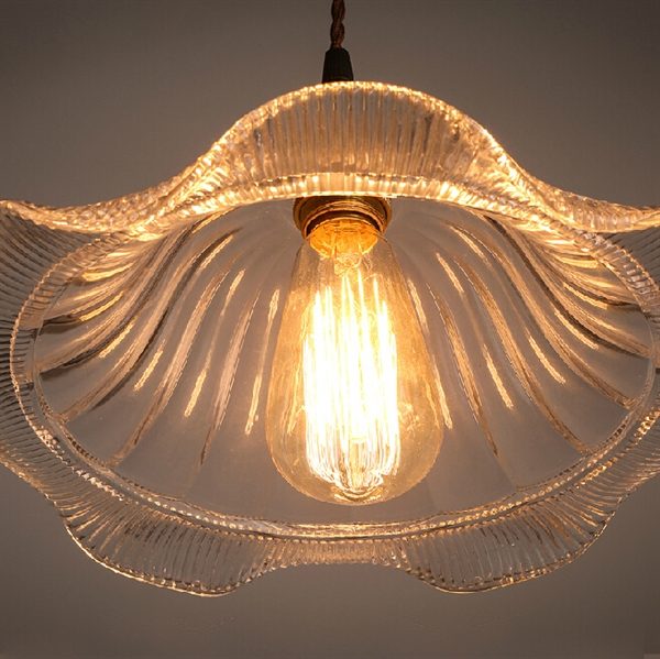 The Copper Cap Retro Old Shanghai Flower Glass Chandelier - Image 11